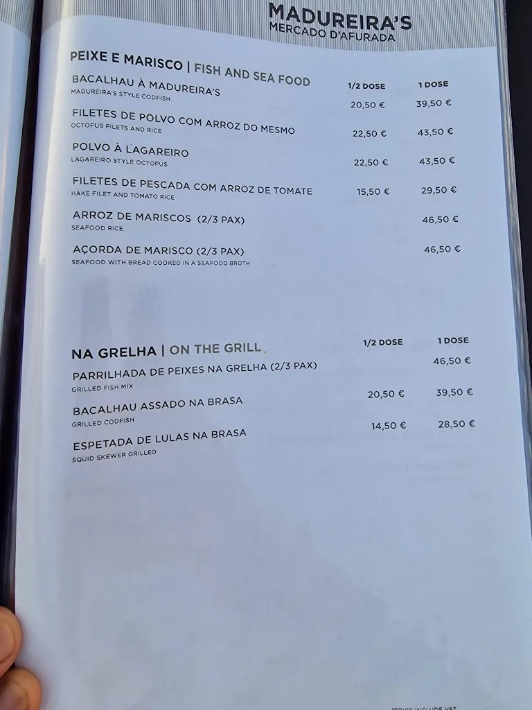 Menu_Madureira's Mercado d'Afurada_Nou de Gaià_image_4