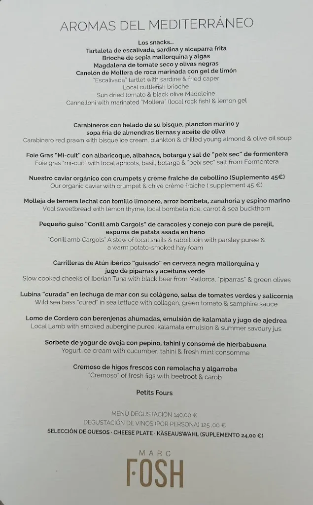 Menu_Marc Fosh Restaurant_Palma dEbre_image_3