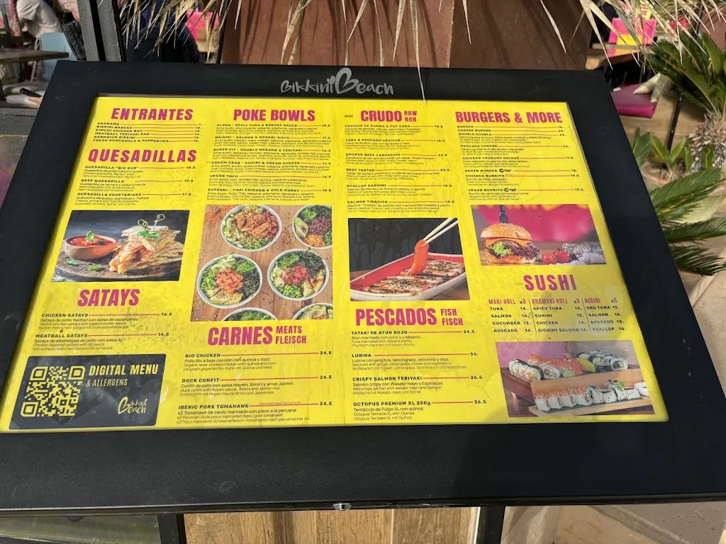 Menu_Bikkini Beach - Playa de Palma_Palma dEbre_image_3