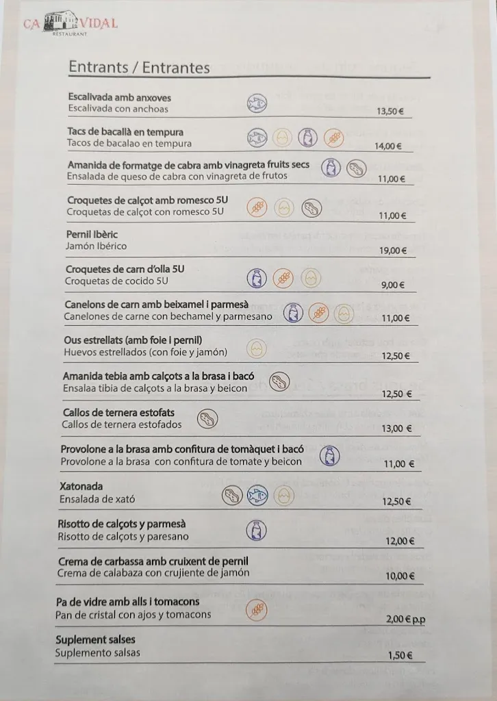 Menu_Restaurant Ca Vidal - Calçotades, Esmorzas, Dinars i Esdeveniments_Perafort_image_2
