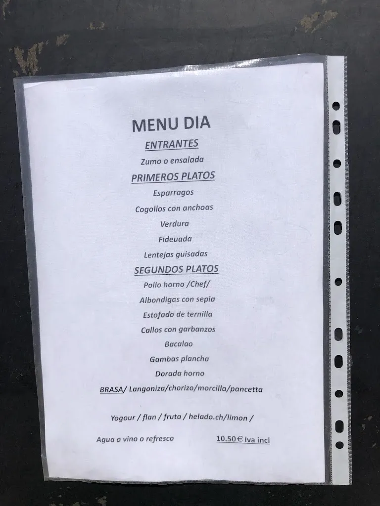 Menu_Restaurant la Brasa_Perafort_image_1