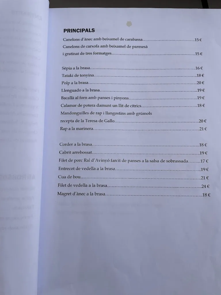 Menu_Restaurant Can Subirats_Perelló El_immagine_2