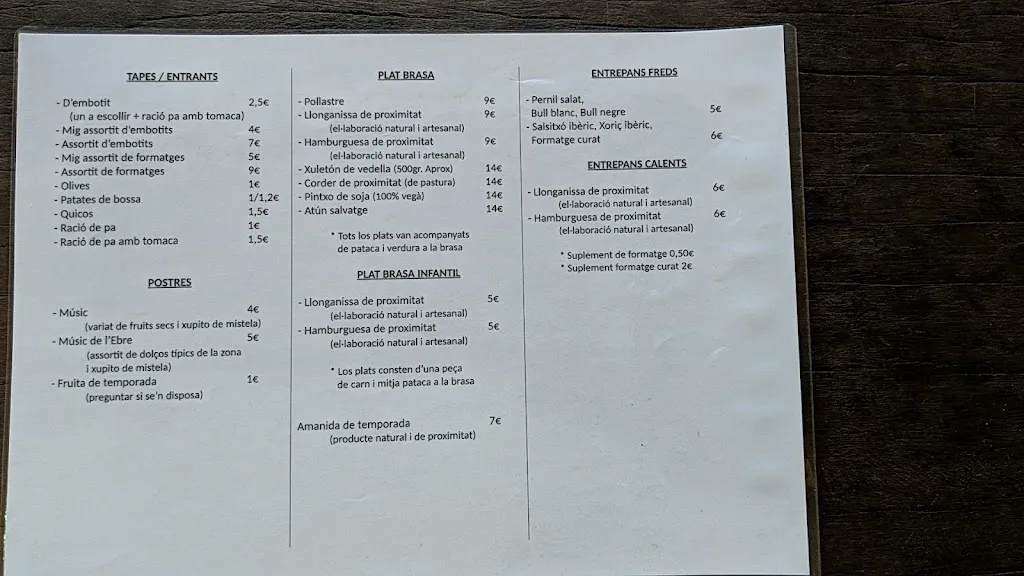 Menu_La Brasa Verda_Pinell de Brai_image_1