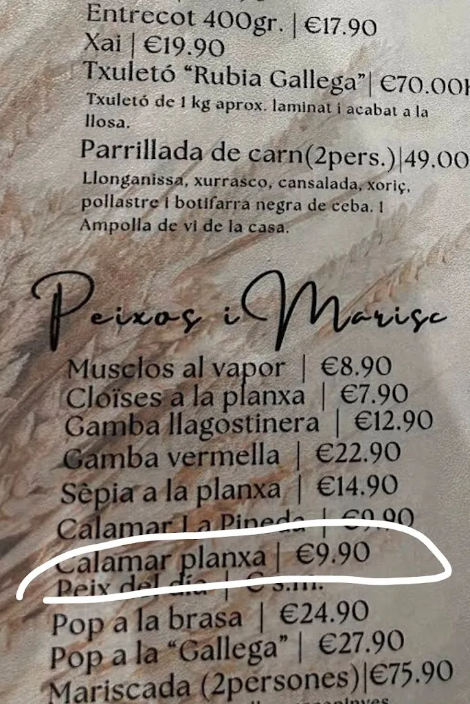 Menu_Restaurant Parc La Pineda_Pla de Santa Maria_image_4