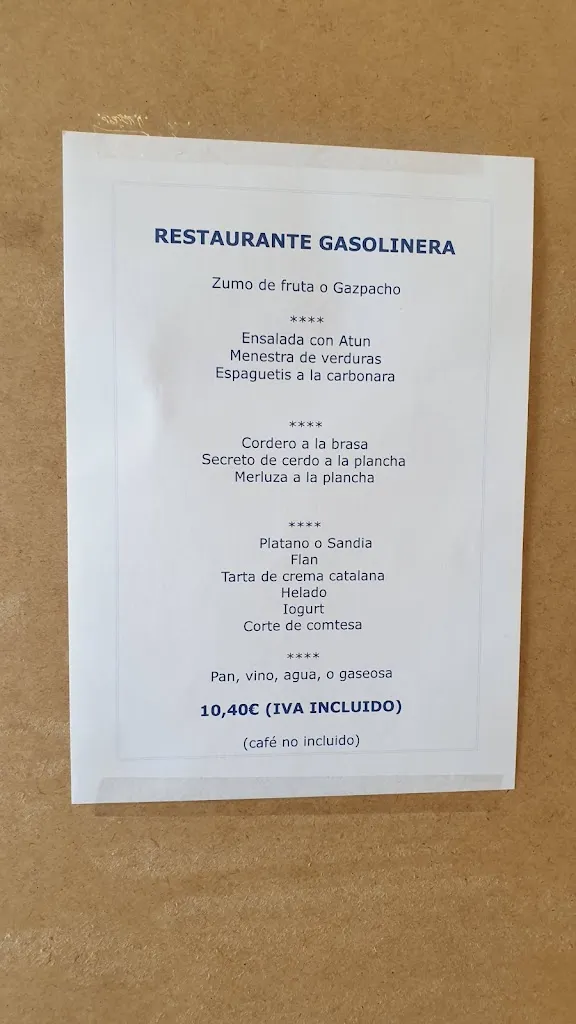 Menu_Restaurant La Gasolinera del Pla_Pla de Santa Maria_image_1