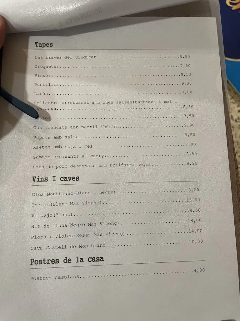 Menu_Cafè El Sindicat_Pla de Santa Maria_image_1