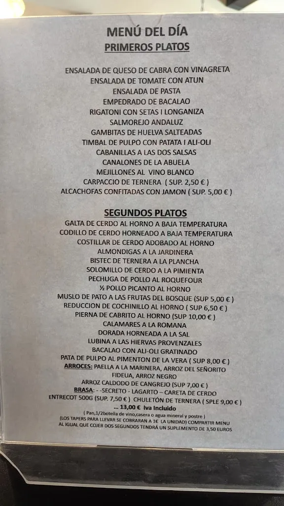 Menu_El Raconet de la Cris_Pobla de Mafumet_image_1