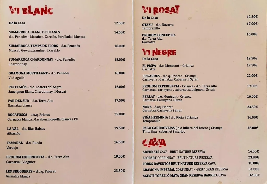 Menu_Restaurant la Cassoleta d'Arròs_Pobla de Montornès_image_1