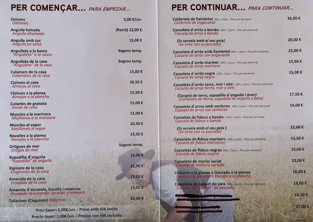 Menu_Restaurant la Cassoleta d'Arròs_Pobla de Montornès_image_3