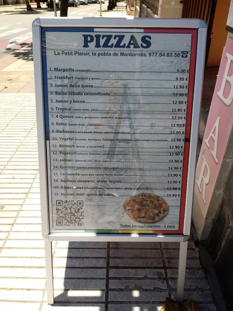 Menu_Le petit plaisir La Pobla de Montornès_Pobla de Montornès_image_1