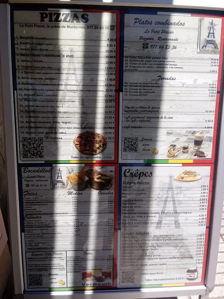 Menu_Le petit plaisir La Pobla de Montornès_Pobla de Montornès_image_2