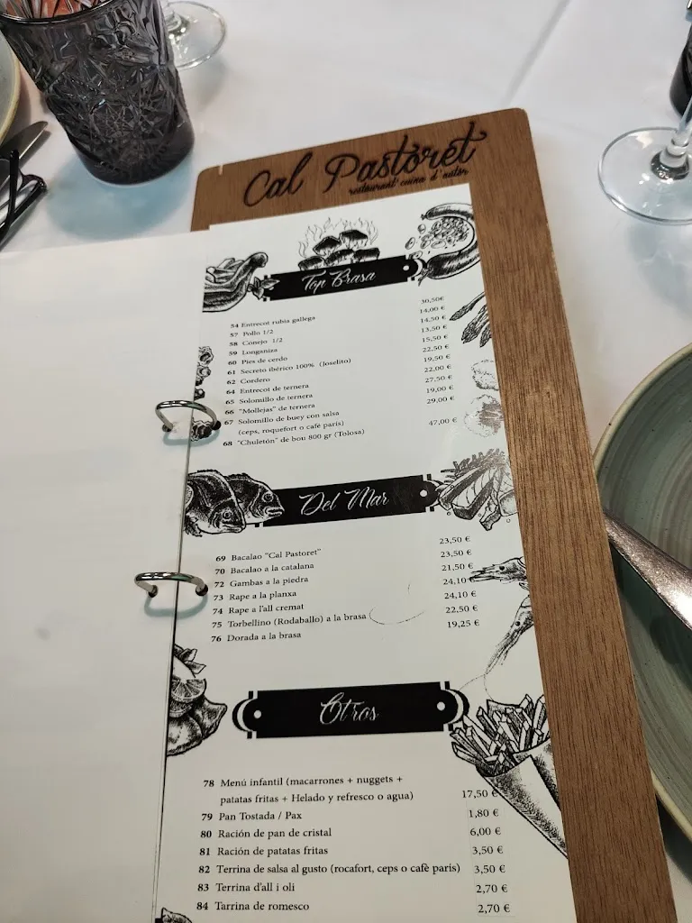 Menu_Restaurant Cal Pastoret_Pobla de Montornès_image_2