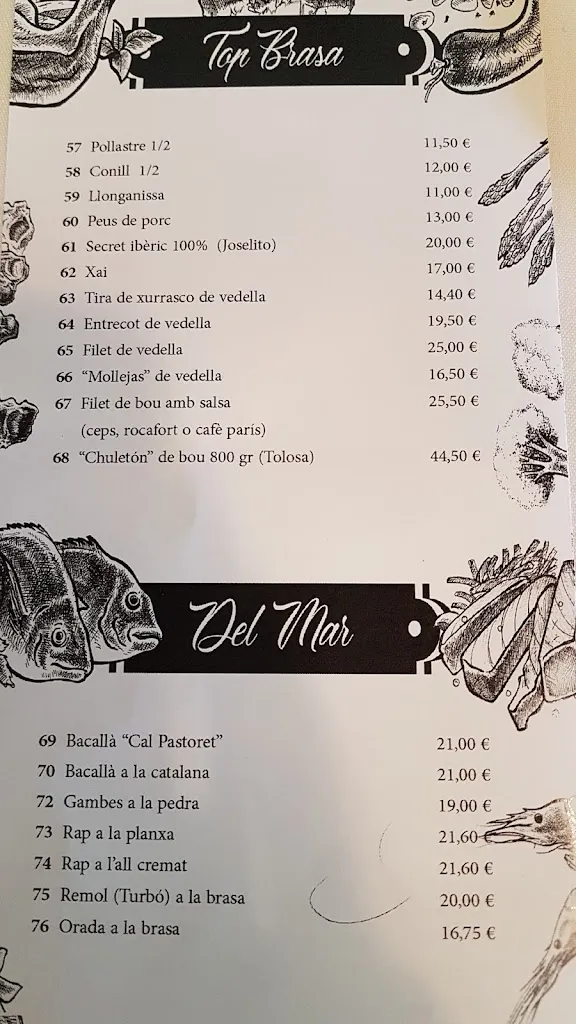 Menu_Restaurant Cal Pastoret_Pobla de Montornès_image_4
