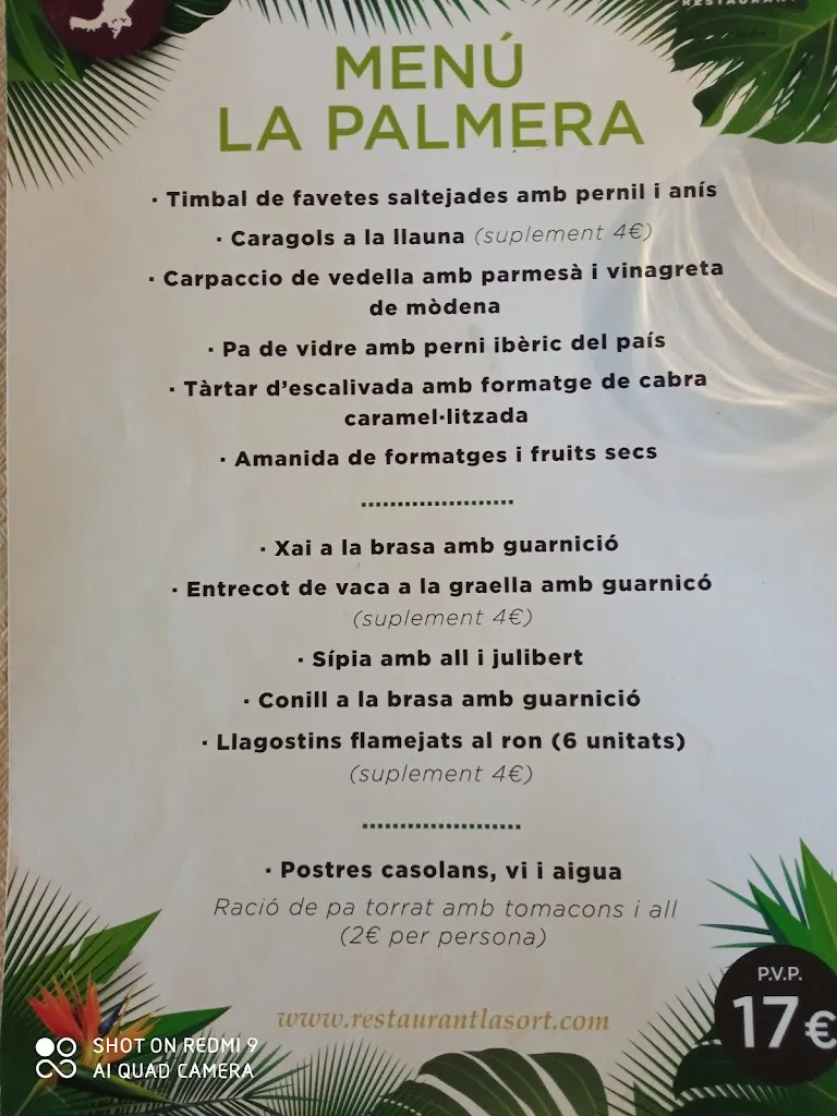 Menu_Restaurant La Sort_Pont dArmentera_image_3