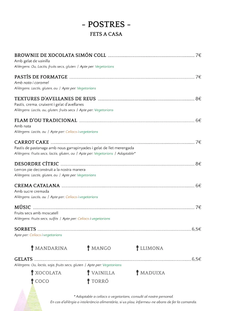 Menu_Restaurant Comtes de Prades_Prades_immagine_2