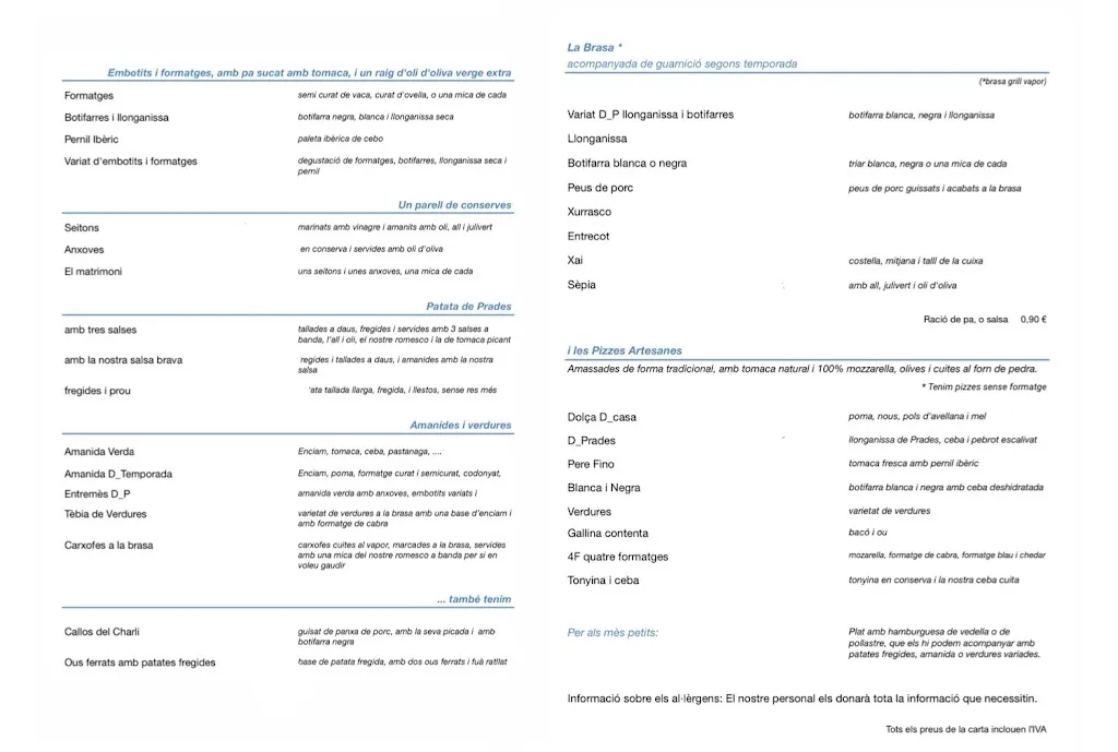 Menu_DPrades. Gastroteca_Prades_image_1