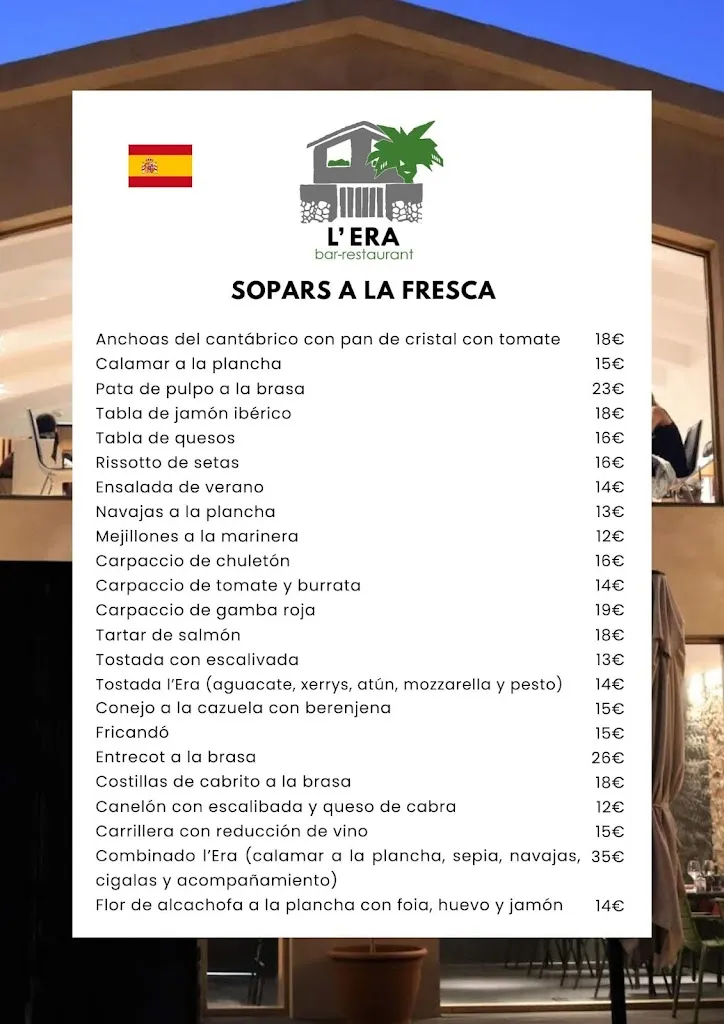 Menu_L'Era Restaurant_Riudecanyes_image_2