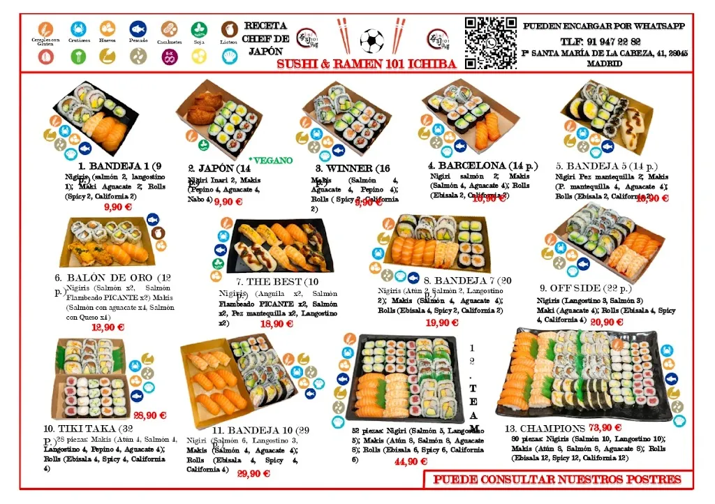 Menu_Sushi & Ramen 101 Ichiba @ Mercado Santa María-Atocha_María_immagine_1