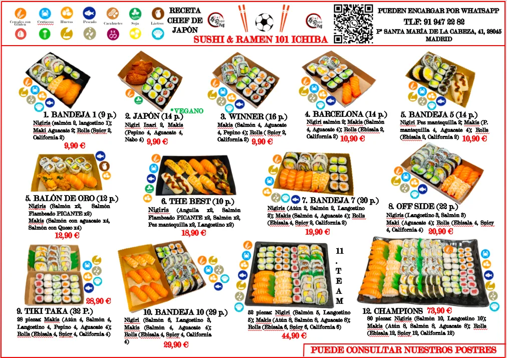 Menu_Sushi & Ramen 101 Ichiba @ Mercado Santa María-Atocha_María_immagine_3