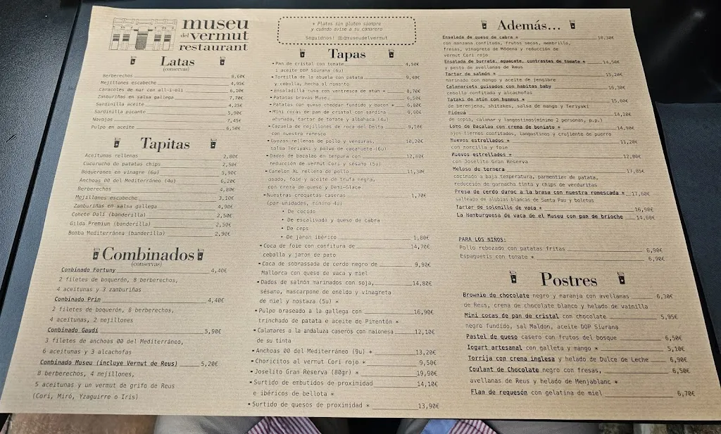 Menu_Restaurant del Museu del Vermut_Reus_image_4