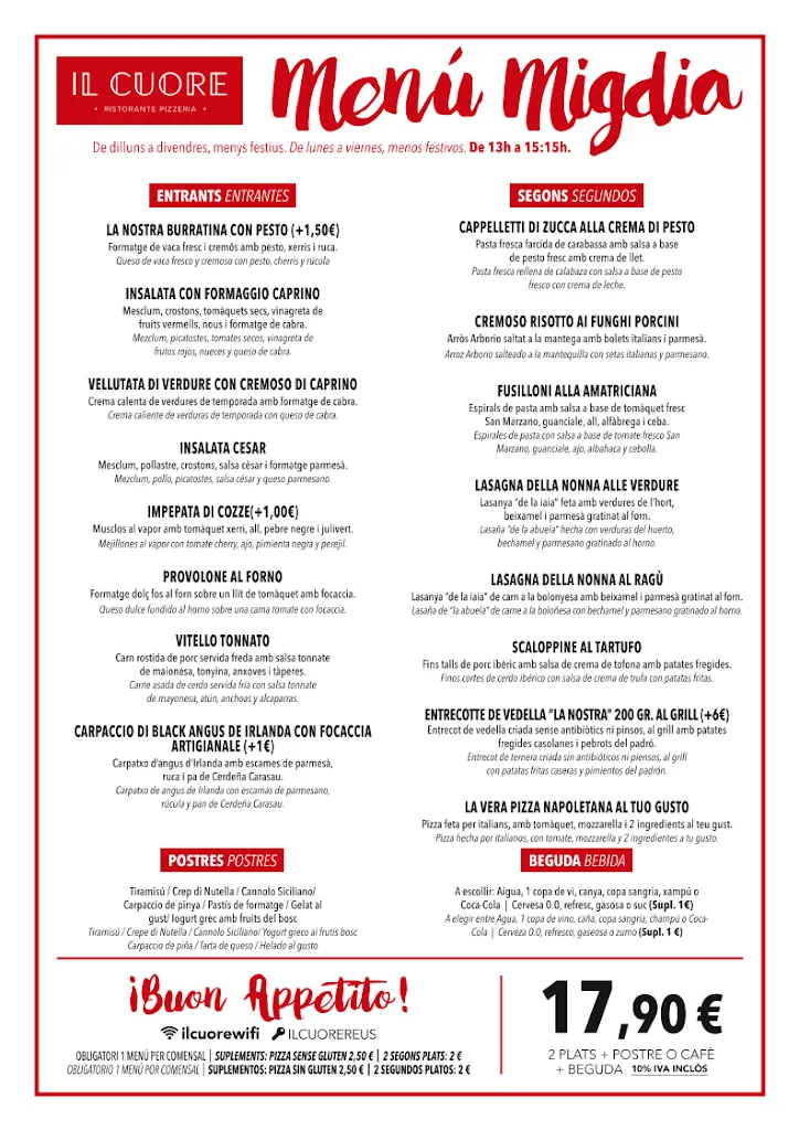 Menu_Il Cuore_Reus_image_1