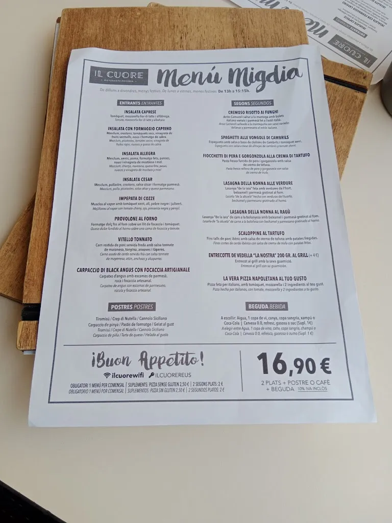 Menu_Il Cuore_Reus_image_3