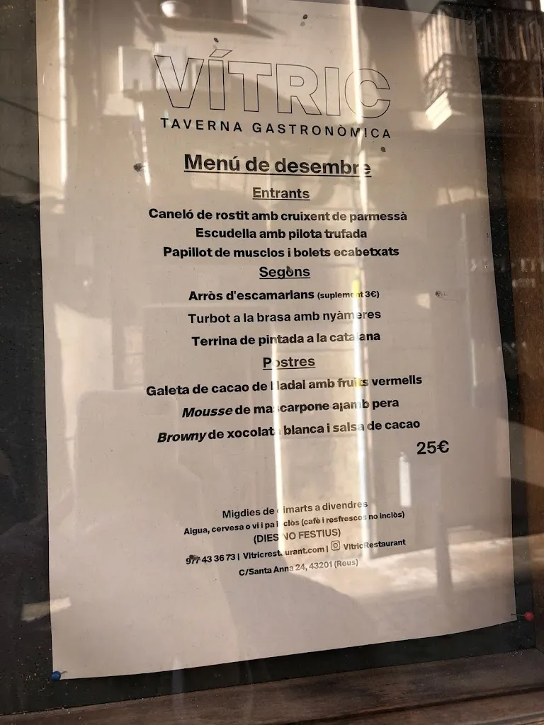 Menu_VÍTRIC Taverna Gastronòmica_Reus_image_2