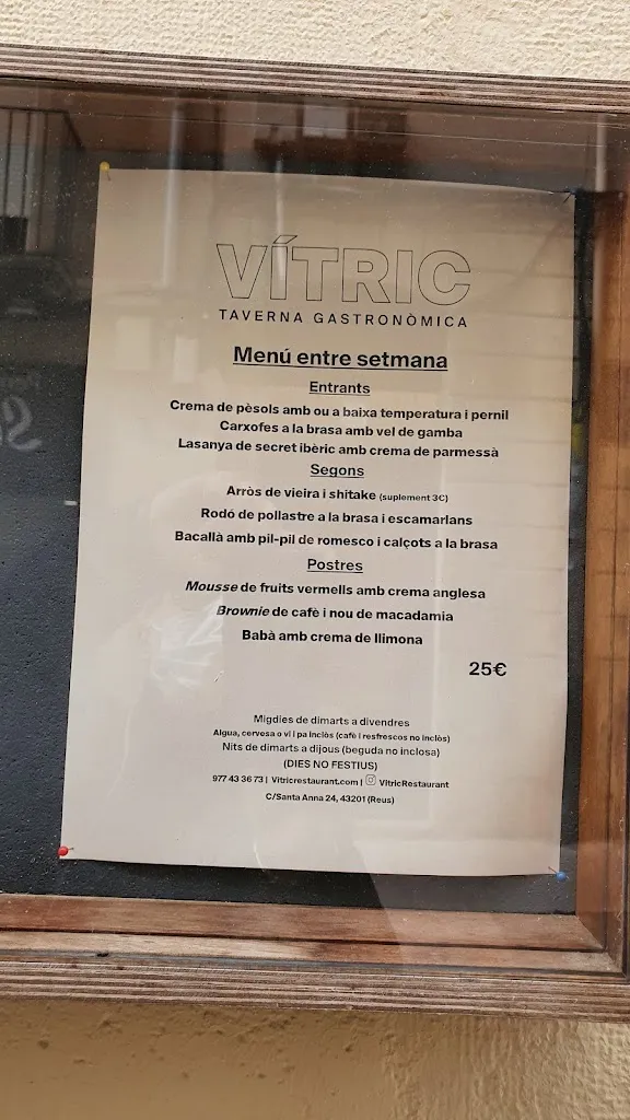Menu_VÍTRIC Taverna Gastronòmica_Reus_image_3