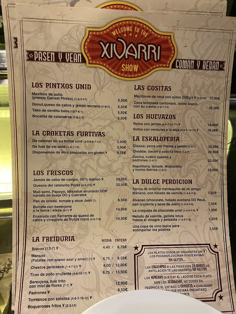 Menu_Xivarri Gastronomía SLU_Reus_image_1