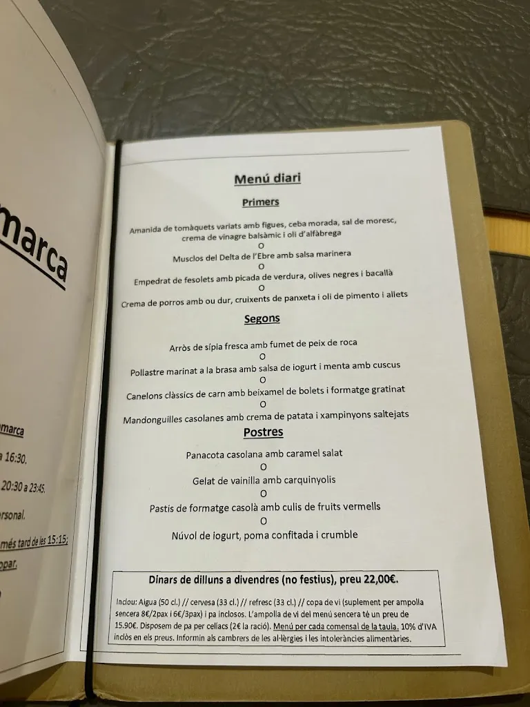 Menu_Restaurant La Comarca_Reus_image_1