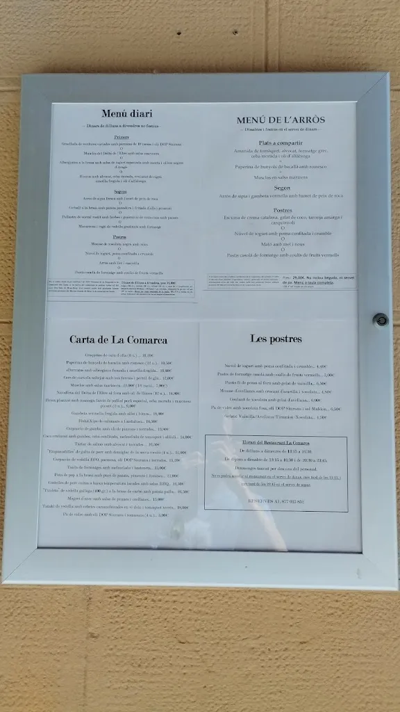 Menu_Restaurant La Comarca_Reus_image_4