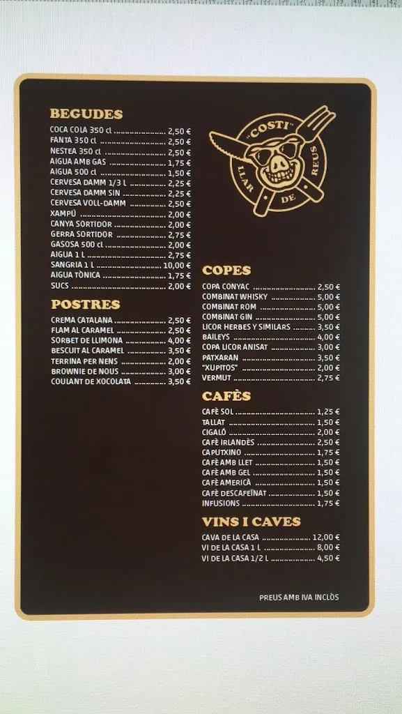 Menu_Brasería COSTILLAR DE REUS_Reus_image_3