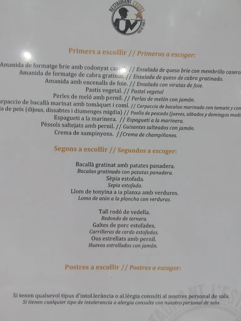 Menü_Restaurant L'Estel_Reus_Bild_4