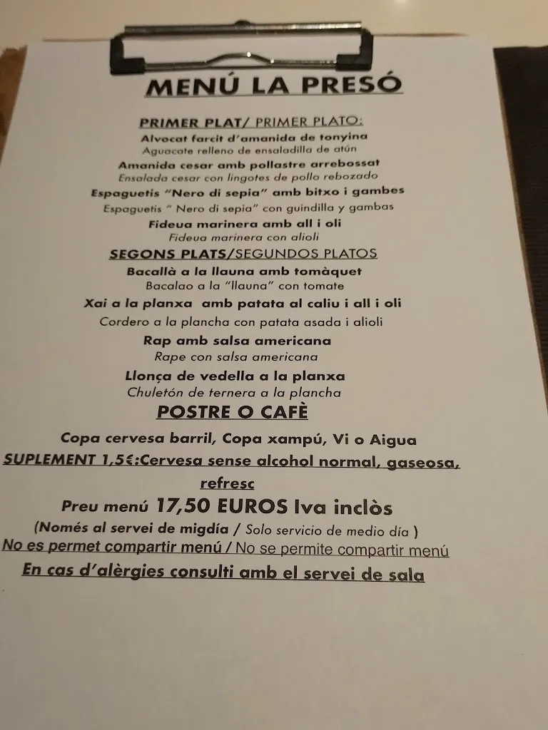 Menu_La Presó_Reus_image_3