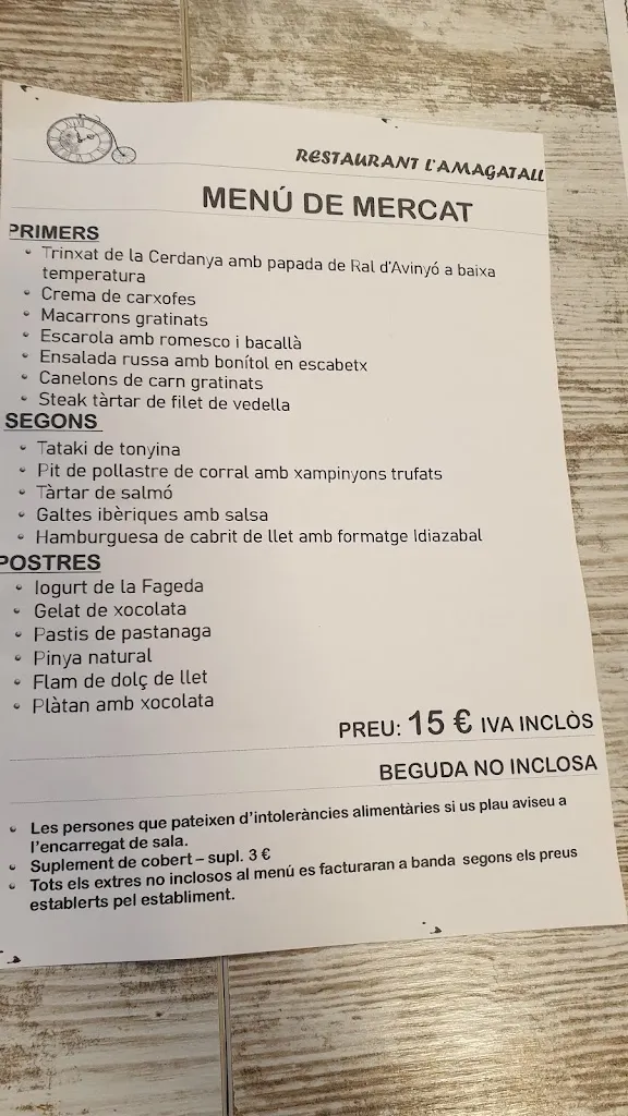 Menu_Restaurant L'Amagatall_Riudoms_image_3