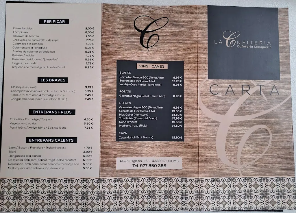 Menu_Restaurant la Confiteria_Riudoms_image_2