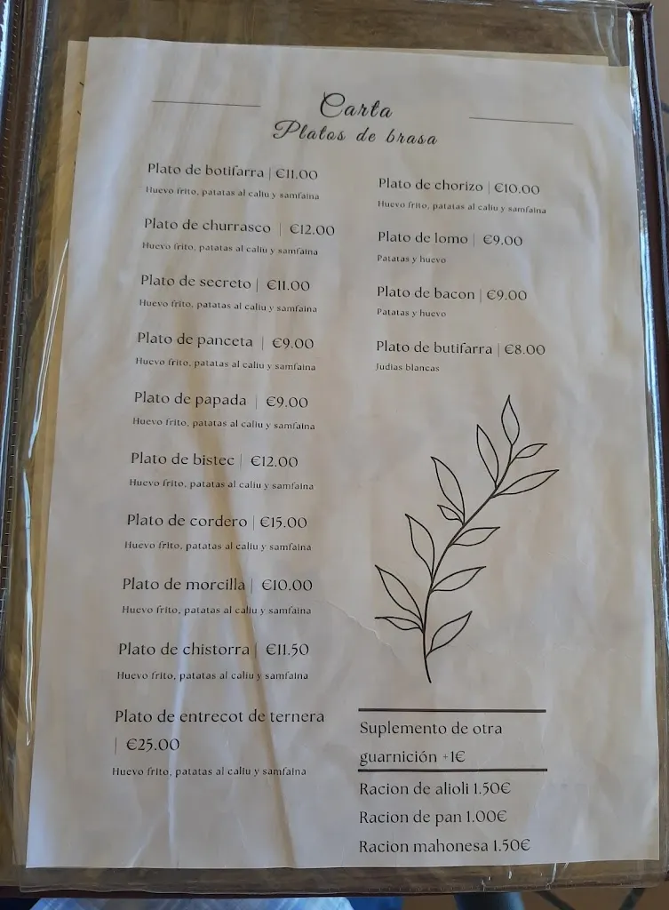 Menu_Fonda Mas Pagès_Rodonyà_image_1