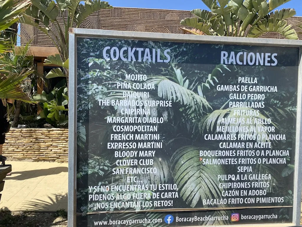 Menu_Boracay Beach Garrucha_Garrucha_immagine_1