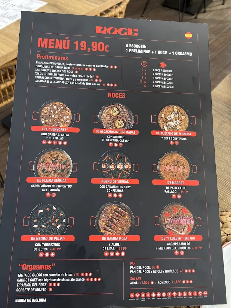 Menu_ROCE Restaurant Salou_Salou_image_1