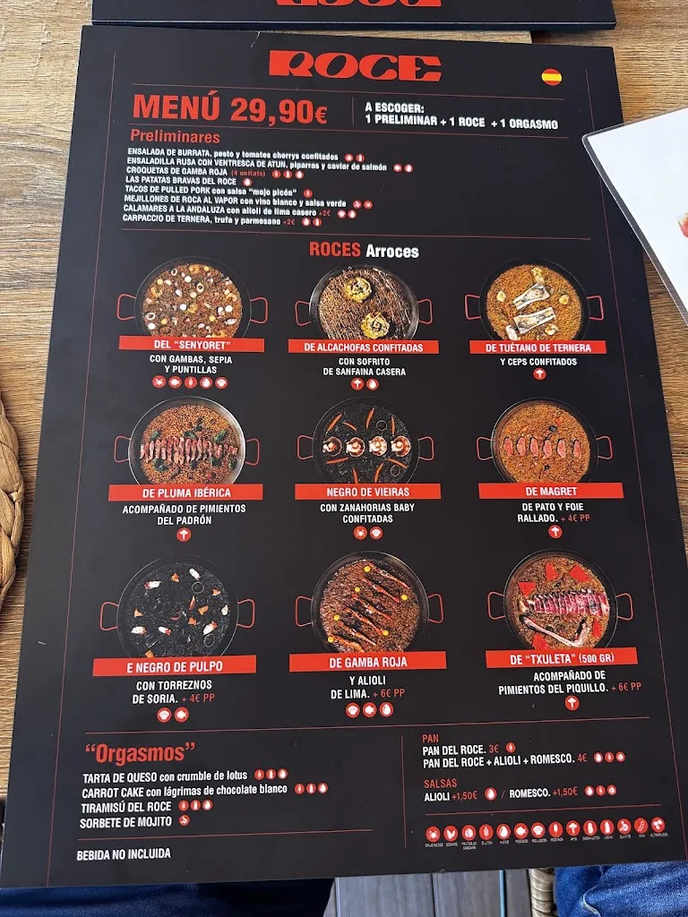 Menu_ROCE Restaurant Salou_Salou_image_2