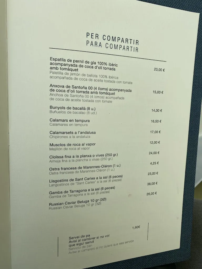 Menü_Restaurant Club Nàutic Salou_Salou_Bild_3