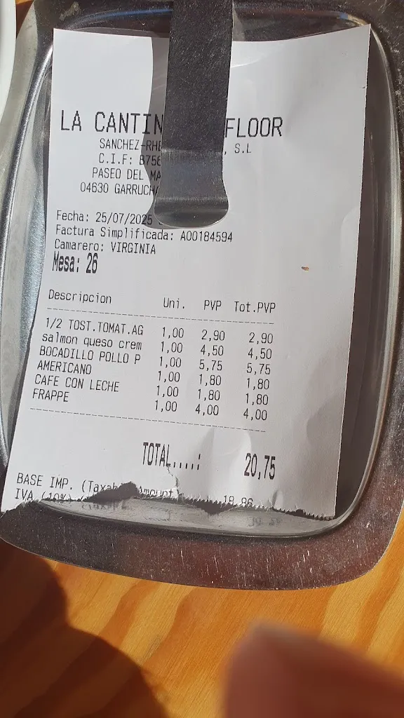 Robert M._La Cantina De Floor_Garrucha_review