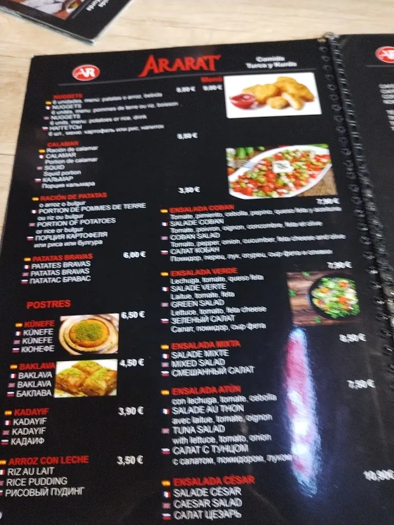 Menu_Ararat Salou_Salou_image_2