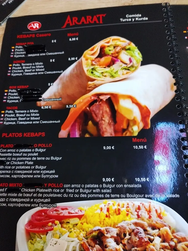 Menu_Ararat Salou_Salou_image_3