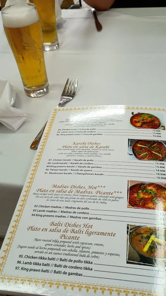Menu_Taste of India restaurant salou_Salou_image_1