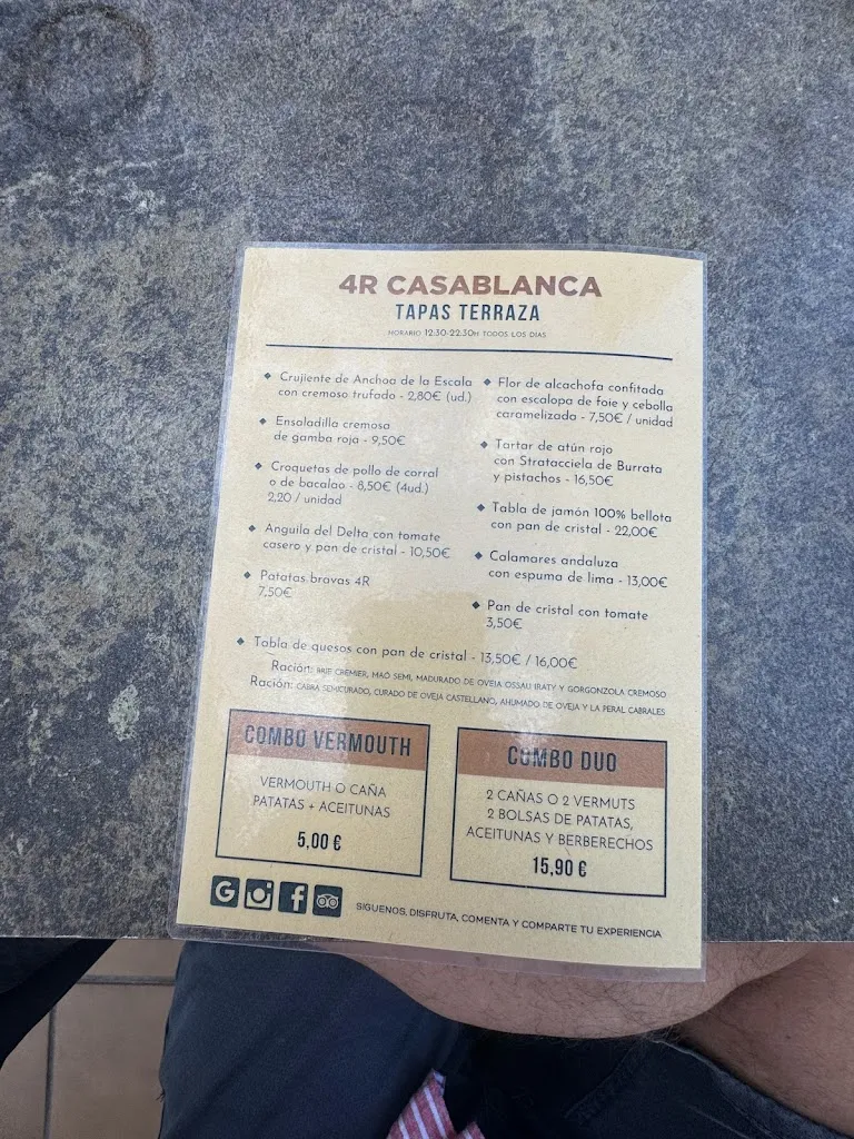 Menu_4R Casablanca Restaurant_Salou_image_3