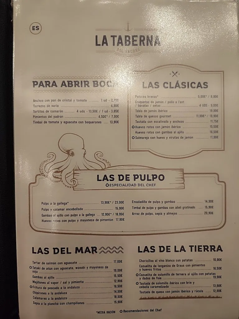 Menu_La Taberna del Áncora_Salou_image_1