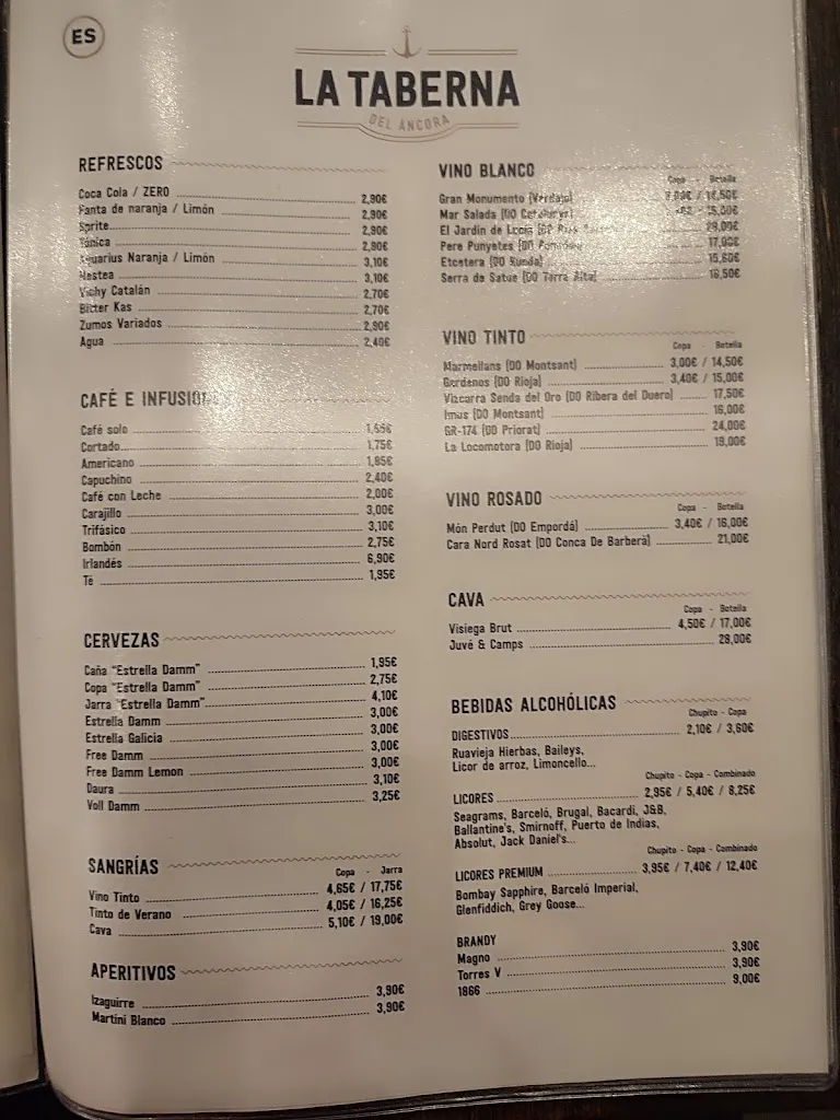 Menu_La Taberna del Áncora_Salou_image_2