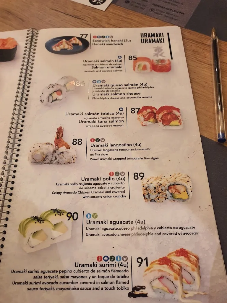 Menu_Restaurant HANAKI SALOU_Salou_image_4