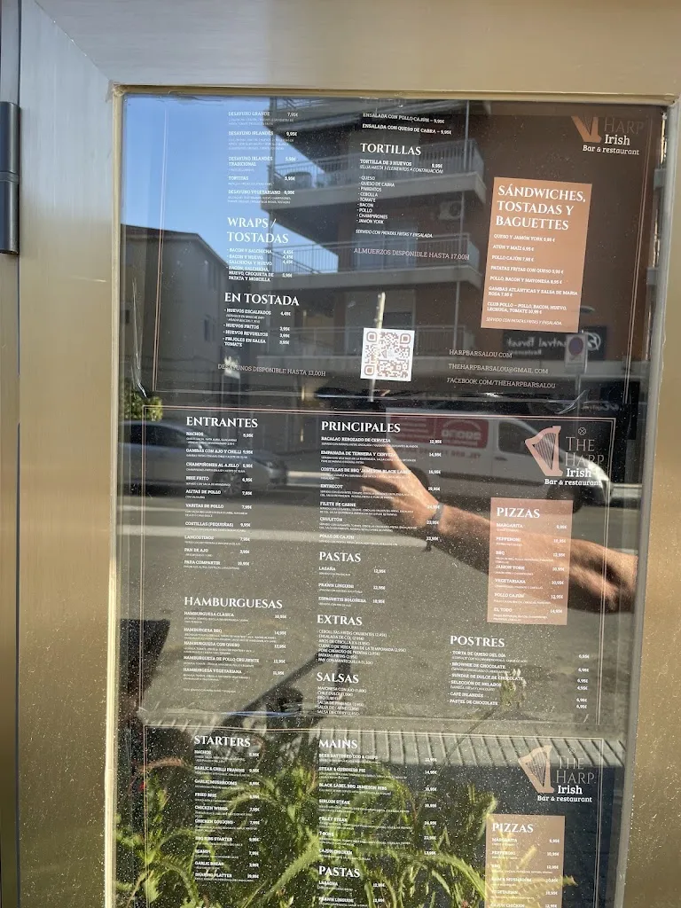 Menu_The Harp Bar & Restaurant_Salou_image_2